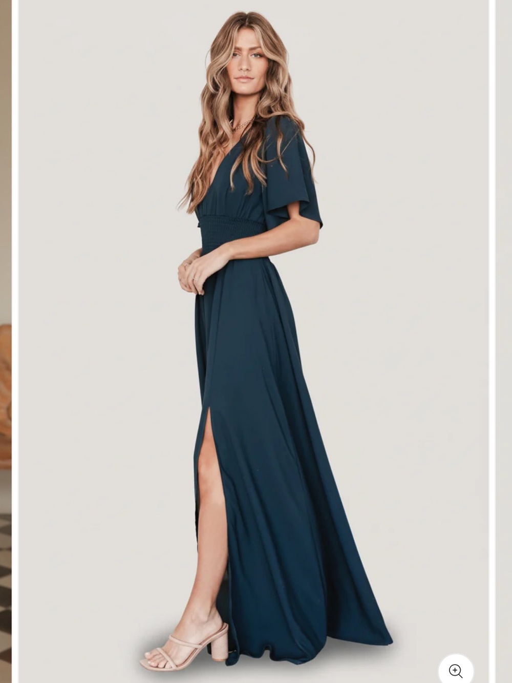 Baltic Born Verona Smocked Maxi Dress Wedding Guest‎ Spring Summer 3XL Topaz